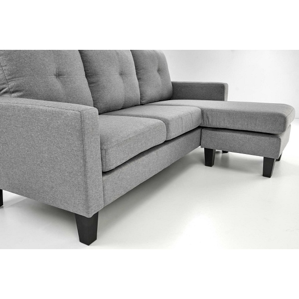 Sofa GERSON z podnóżkiem popielaty - Halmar