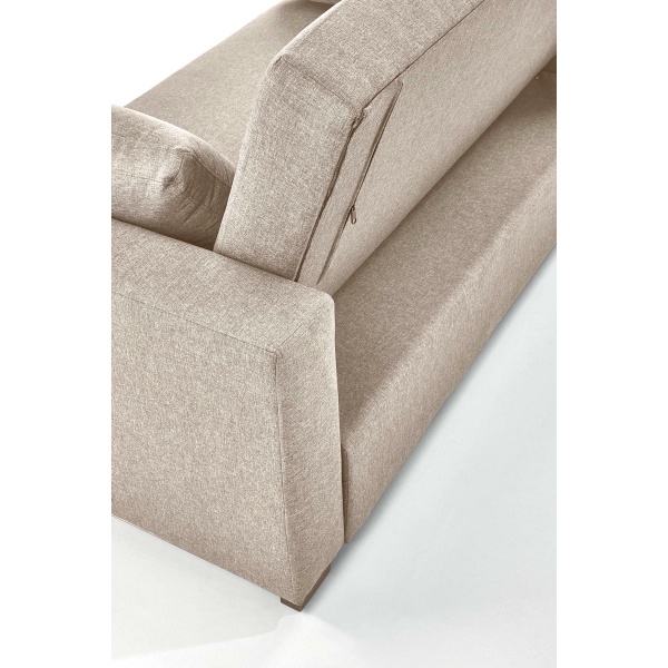 Sofa PAULINIO rozkładana, beżowy - Halmar