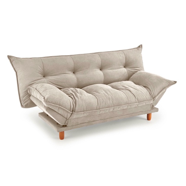 Sofa PILLOW rozkładana, beżowy - Halmar