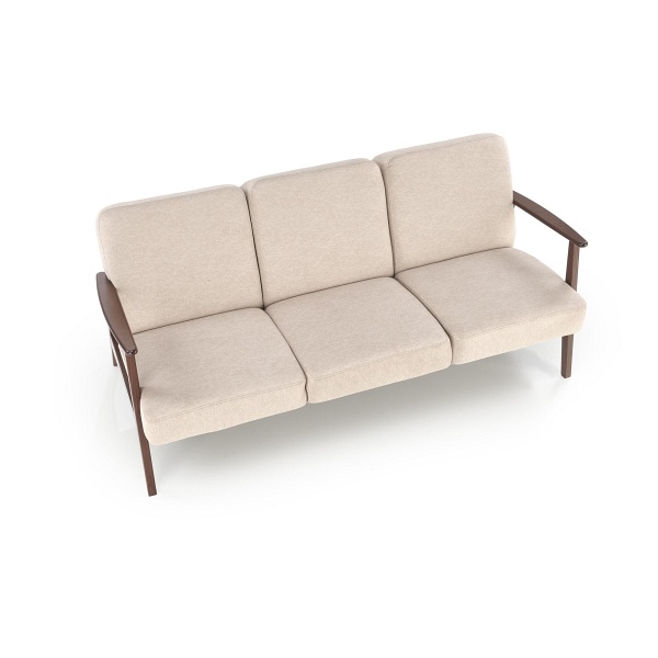 Sofa MILANO 3S - beżowy tap. Castel 15 - Halmar