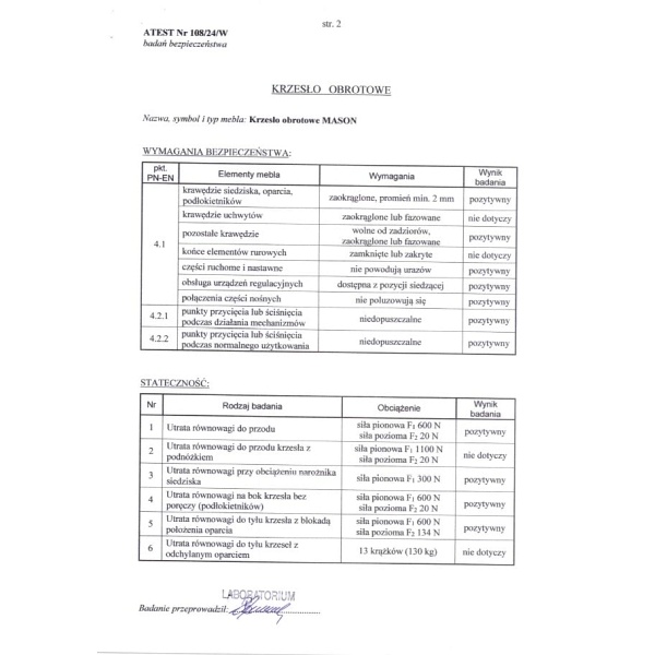 Fotel MASON gabinetowy czarny - Halmar