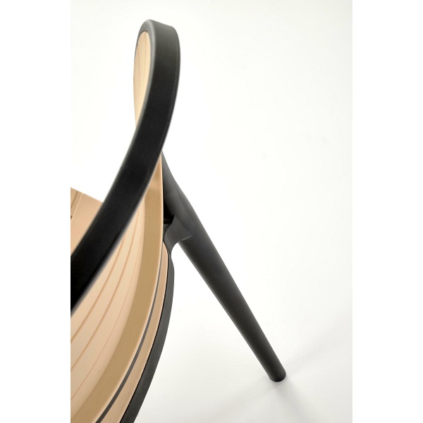 Krzesło K529 czarny / naturalny - Halmar