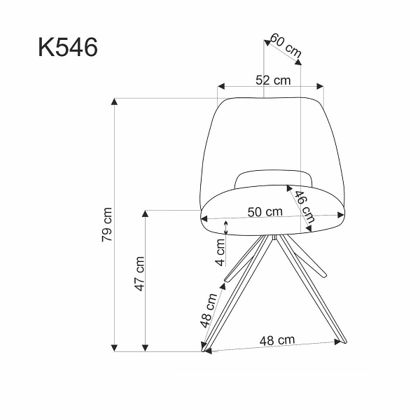 Krzesło K546 musztardowy - Halmar