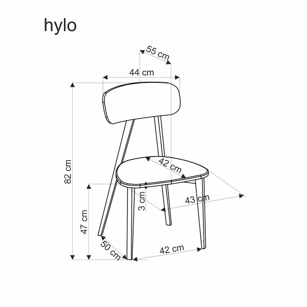 Krzesło HYLO popiel / tap: SERTA 12 - Halmar