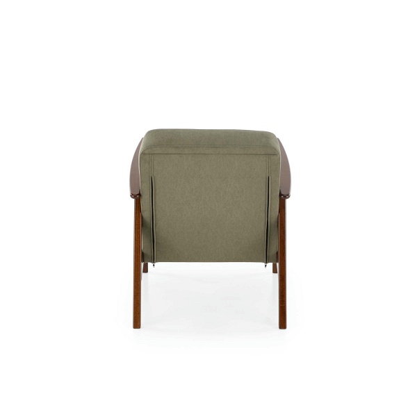 Fotel MILANO 1S - oliwkowy tap. Castel 39 - Halmar