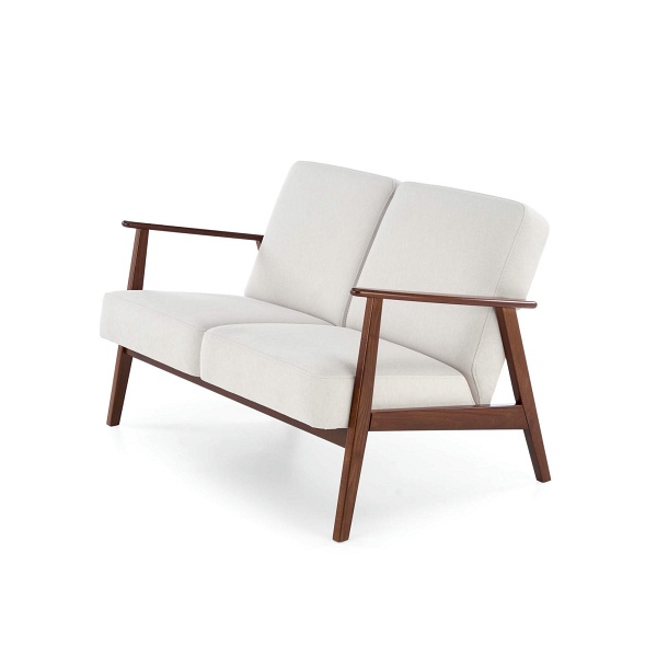 Sofa MILANO 2S - jasny beżowy tap. Castel 04 - Halmar