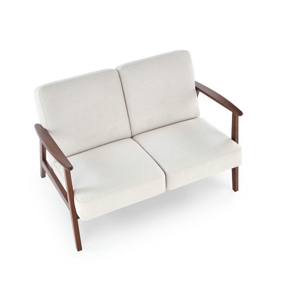 Sofa MILANO 2S - jasny beżowy tap. Castel 04 - Halmar