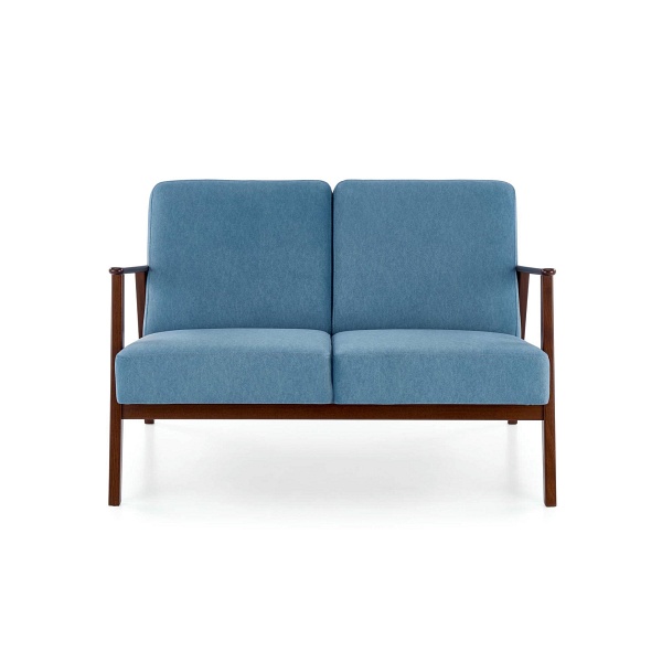 Sofa MILANO 2S - niebieski tap. Castel 74 - Halmar