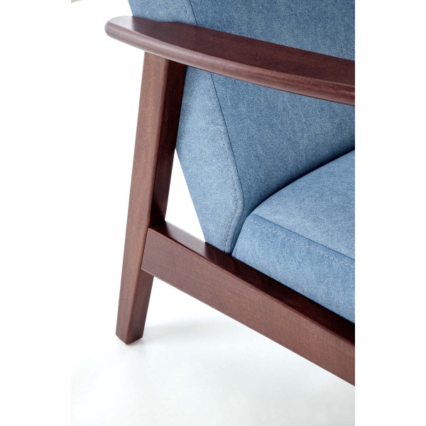 Sofa MILANO 2S - niebieski tap. Castel 74 - Halmar