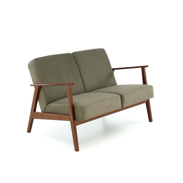 Sofa MILANO 2S - oliwkowy tap. Castel 39 - Halmar