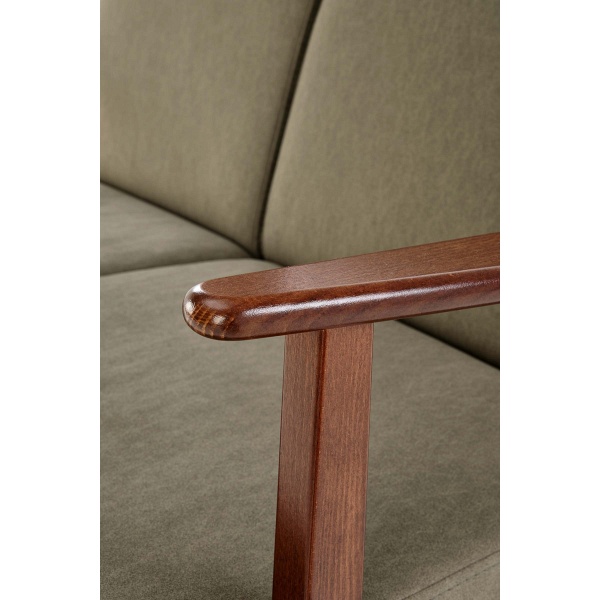 Sofa MILANO 2S - oliwkowy tap. Castel 39 - Halmar