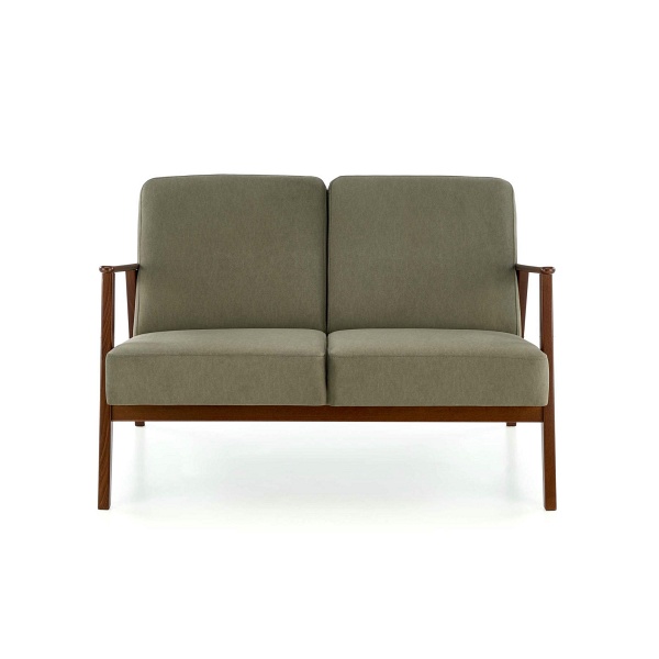 Sofa MILANO 2S - oliwkowy tap. Castel 39 - Halmar