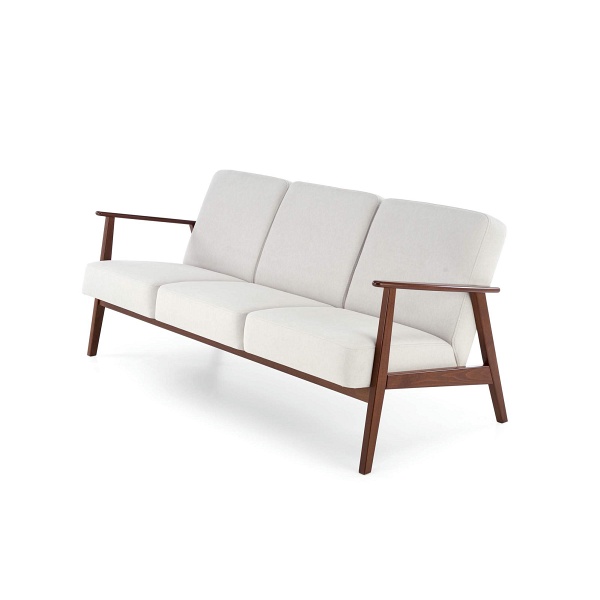 Sofa MILANO 3S - jasny beżowy tap. Castel 04 - Halmar