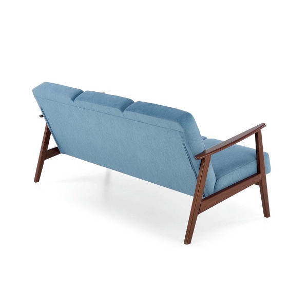 Sofa MILANO 3S - niebieski tap. Castel 74 - Halmar