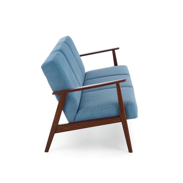Sofa MILANO 3S - niebieski tap. Castel 74 - Halmar