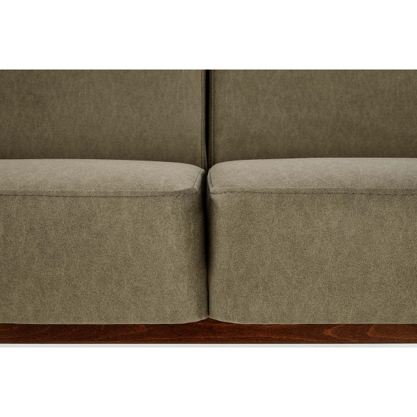 Sofa MILANO 3S - oliwkowy tap. Castel 39 - Halmar