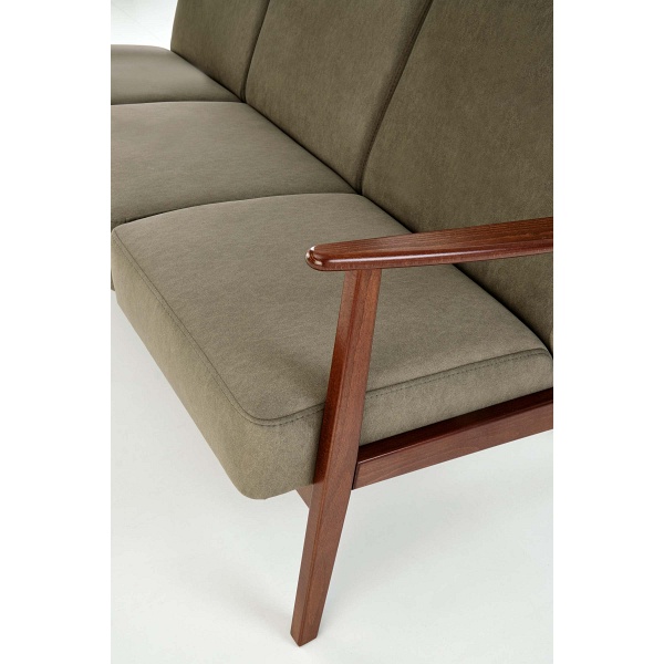 Sofa MILANO 3S - oliwkowy tap. Castel 39 - Halmar