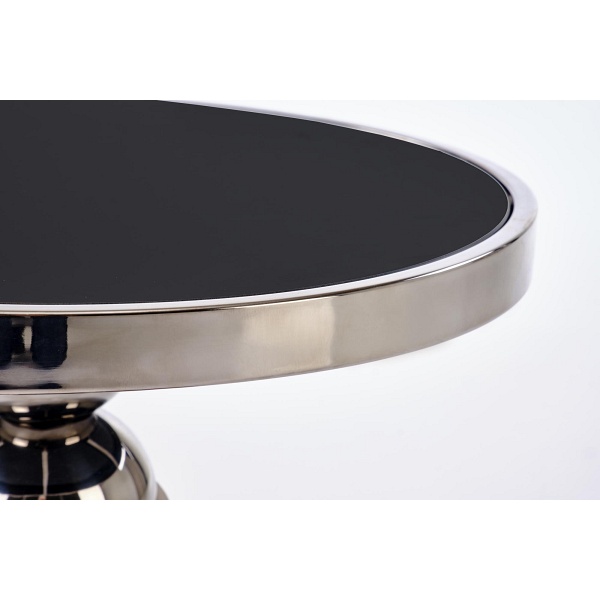 Ława CARLA , czarny / srebrny - Halmar