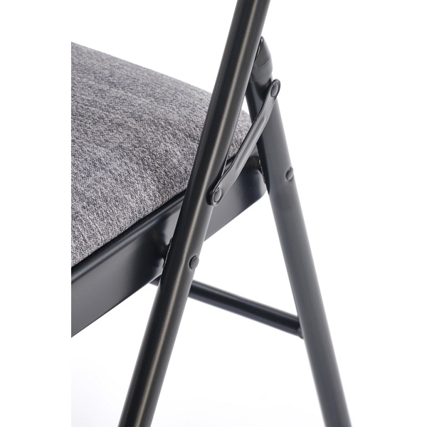 Krzesło K566 składane, czarny / popiel - Halmar