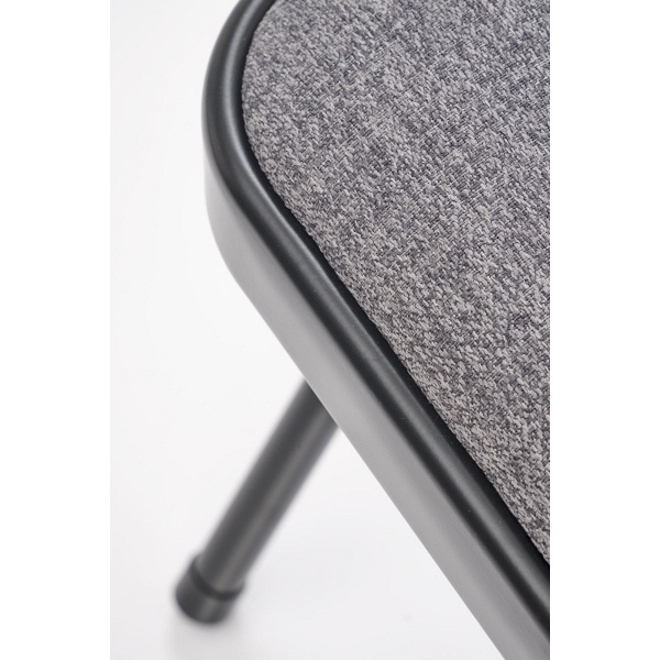 Krzesło K566 składane, czarny / popiel - Halmar