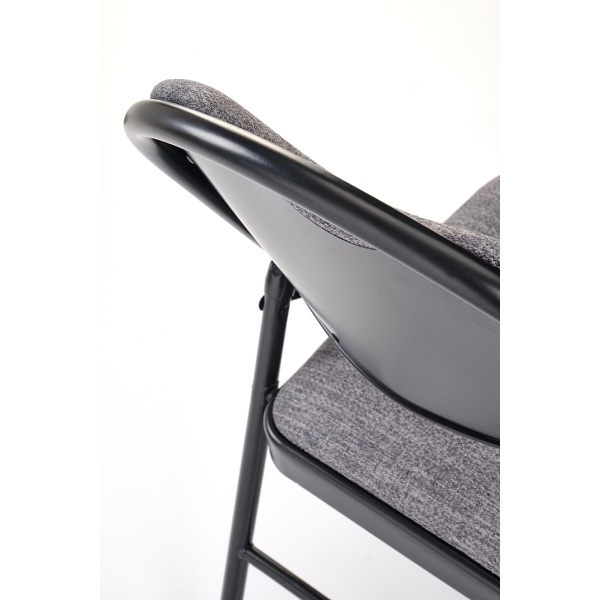 Krzesło K566 składane, czarny / popiel - Halmar