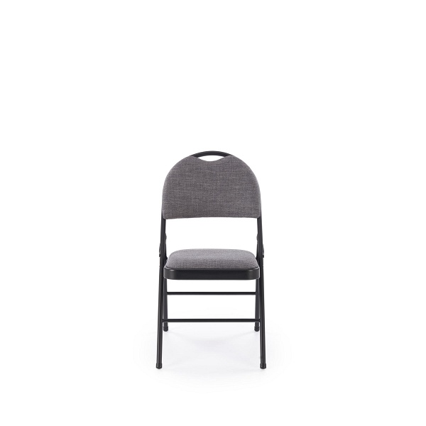 Krzesło K566 składane, czarny / popiel - Halmar