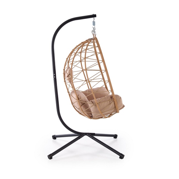 Fotel SNAKE ogrodowy, naturalny / beżowy - Halmar