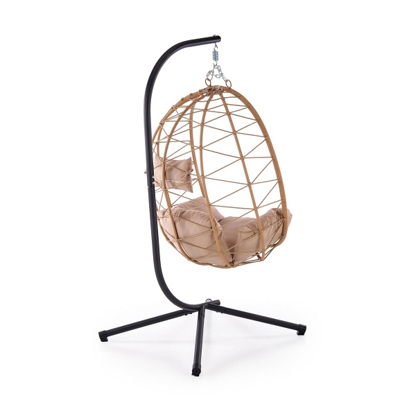 Fotel SNAKE ogrodowy, naturalny / beżowy - Halmar