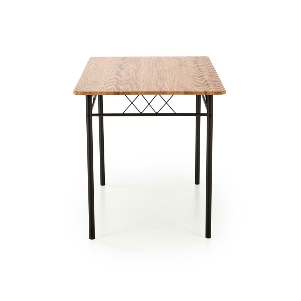 Stół FAUST 3 zestaw + 4 krzesła dąb naturalny / czarny - Halmar