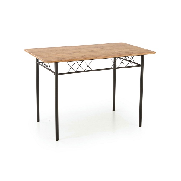 Stół FAUST 3 zestaw + 4 krzesła dąb naturalny / czarny - Halmar