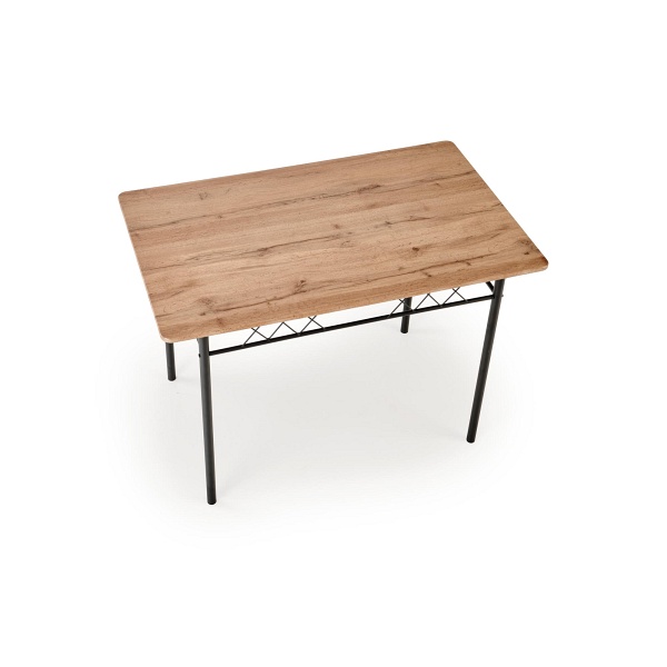 Stół FAUST 3 zestaw + 4 krzesła dąb naturalny / czarny - Halmar