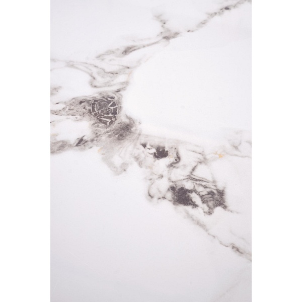 GILDA zestaw 3 ław, biały marmur / złoty - Halmar