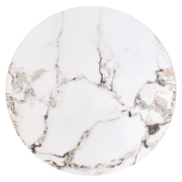 FATIMA zestaw 2 ław, biały marmur / czarny - Halmar