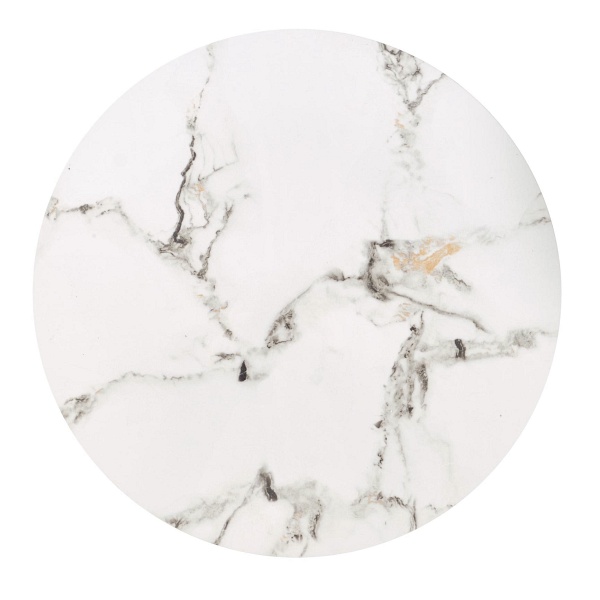 FATIMA zestaw 2 ław, biały marmur / czarny - Halmar