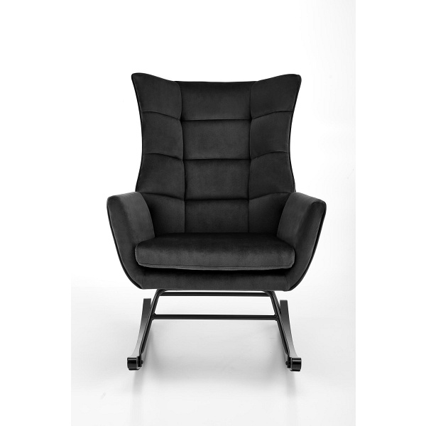 Fotel BAZALTO bujany czarny - Halmar