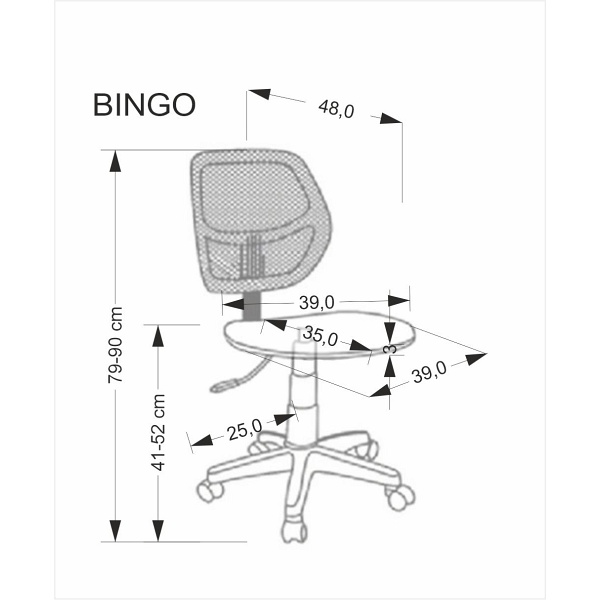 Fotel BINGO młodzieżowy różowy - Halmar