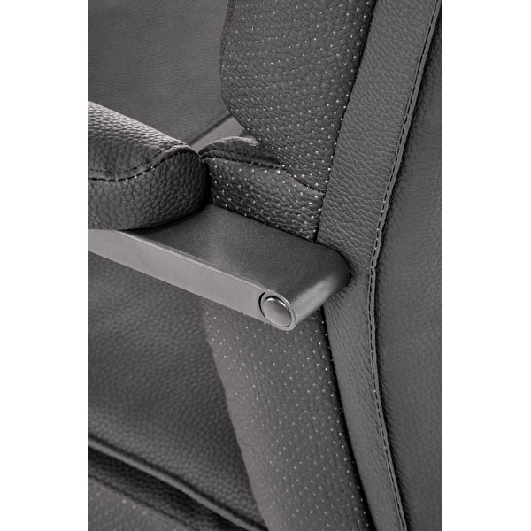 Fotel ADRIANO SKID pracowniczy czarny - Halmar