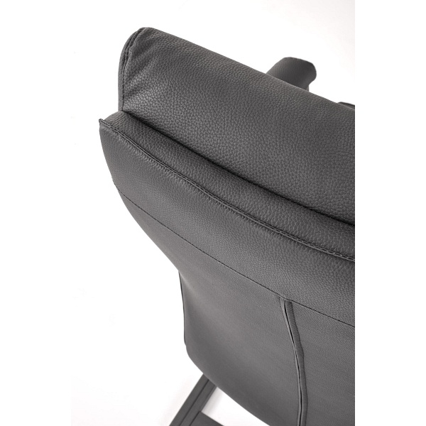 Fotel ADRIANO SKID pracowniczy czarny - Halmar