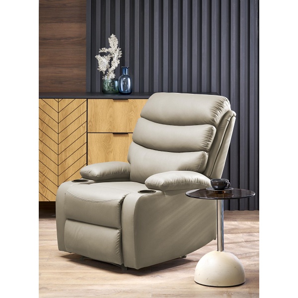 Fotel PERUS wypoczynkowy beżowy - Halmar