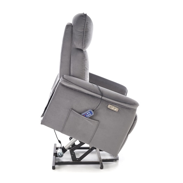 Fotel SEMIR 2 wypoczynkowy popielaty - Halmar