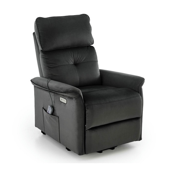 Fotel SEMIR 2 wypoczynkowy czarny - Halmar