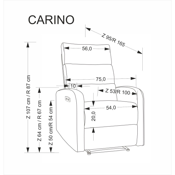Fotel CARINIO wypoczynkowy jasny beżowy - Halmar