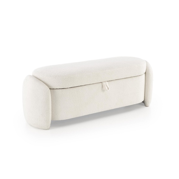 Ławka FICARIA z funkcją pojemnika kremowy - Halmar