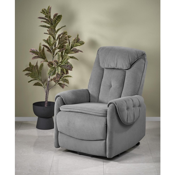 Fotel HORTON wypoczynkowy popielaty - Halmar