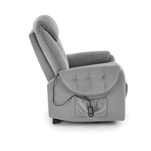 Fotel HORTON wypoczynkowy popielaty - Halmar