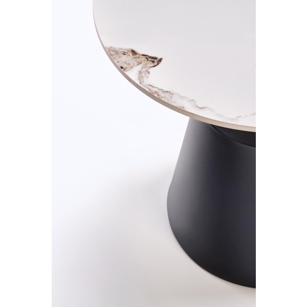 MAGNETA zestaw 2 ław, biały marmur / czarny - Halmar