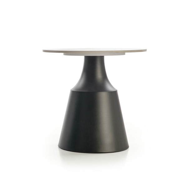 MAGNETA zestaw 2 ław, biały marmur / czarny - Halmar