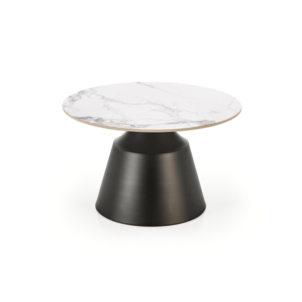 MAGNETA zestaw 2 ław, biały marmur / czarny - Halmar