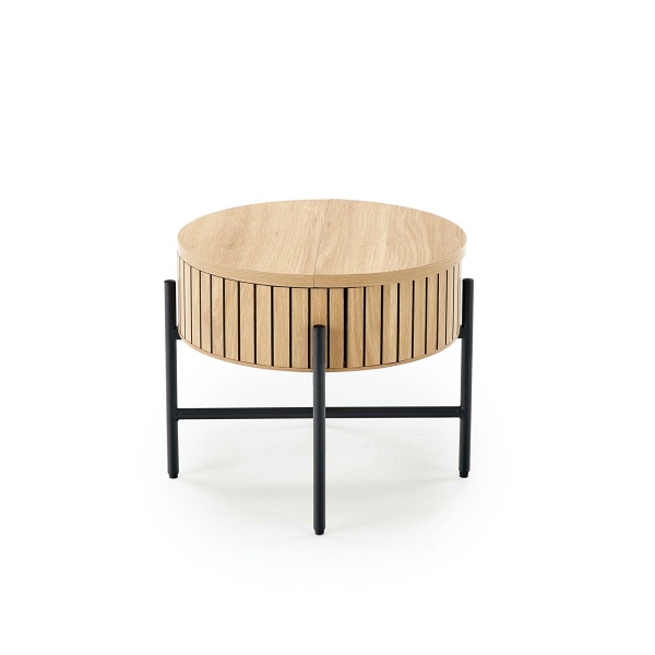 DANTE zestaw 2 ław, naturalny / czarny - Halmar