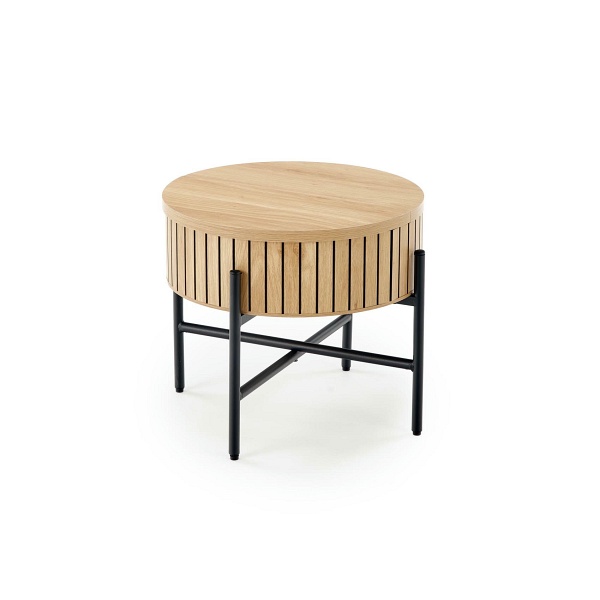 DANTE zestaw 2 ław, naturalny / czarny - Halmar